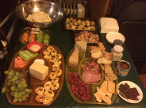 A sampling of hors d'oeuvres.